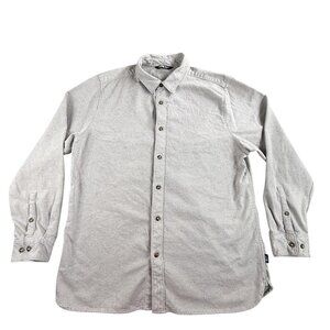 The North Face Shirt Mens XL Gray Button Front Long Sleeve Casual Twill Outdoor